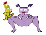 ass butthole jelly oh_yeah!_cartoons penis purple_hair pussy red_hair sex small_breasts