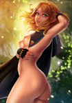 1girl 1girl 1girl arm_under_breasts artist_name ass backlighting bangs blonde blonde_hair blurry braid breasts breath_of_the_wild cape cowboy_shot darkra darkraart depth_of_field erect_nipples fingerless_gloves flowing_hair french_braid gloves green_eyes hair_ornament hairclip hand_behind_head hand_on_own_stomach hand_on_stomach high_resolution hooded_cape hooded_cloak hylian lips looking_at_viewer medium_breasts medium_hair nail_polish nature nintendo nipples nude nude_female one_arm_up open_mouth outside parted_bangs parted_lips patreon_username pointed_ears pose princess_zelda signature sunlight teeth the_legend_of_zelda the_legend_of_zelda:_breath_of_the_wild the_legend_of_zelda:_breath_of_the_wild_2 thighs tied_hair wind zelda_(breath_of_the_wild)