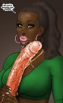  bimbo bwc dark-skinned_female dark_skin fellatio interracial john_persons large_penis oral the_pit 