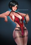 ada_wong badcompzero big_breasts breasts gun looking_at_viewer resident_evil resident_evil_2