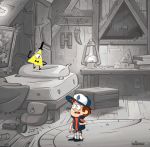  bill_cipher breasts cleavage dipper_pines female_version genderswap gif gravity_falls magic outfit sexy 