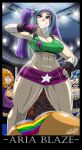 abs adagio_dazzle aria_blaze boxing_gloves cage_match defeated equestria_girls female_focus fighting_ring friendship_is_magic green_shirt high_res knocked_down miniskirt multicolored_hair muscular muscular_female my_little_pony public purple_eyes purple_skirt rainbow_dash_(mlp) rainbow_panties rainbow_rocks ronzo shonuff shonuff44 smile smug sonata_dusk tank_top thick_thighs twin_tails watching wide_hips