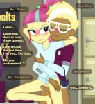 1boy 1girl animated blush bottomless equestria_girls erection freckles friendship_is_magic frottage gif hand_on_breast male/female my_little_pony no_panties partially_clothed penis pussy randomtriples sour_sweet standing trenderhoof_(mlp)