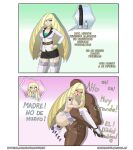  aether_foundation blackjoe01 espa&amp;ntilde;ol lillie_(pokemon) lusamine_(pokemon) nintendo pokemon pokemon_sm satosatori 