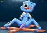 1girl bbmbbf bondage bound bumpy_dildo dildo dildo_in_pussy dildo_sitting female_only nicole_watterson palcomix shackles slavetoon slavetoon* solo_female spread_legs the_amazing_world_of_gumball vaginal_insertion