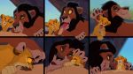 3boys disney erect_penis erection fellatio furry_on_human holding_penis human human/anthro human_on_furry licking_penis lion male scar sex simba sucking_penis the_lion_king