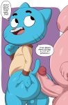  ass bare_butt big_ass bottomless bubble_ass bubble_butt butt buttjob buttslut father_and_son femboy gumball_watterson hand_on_ass hand_on_butt hotdogging imminent_anal imminent_rape incest jerseydevil jerseydevil_(artist) no_pants no_underwear penis pink_fur richard_watterson the_amazing_world_of_gumball 