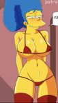 big_breasts blue_hair huge_breasts marge_simpson milf mom the_simpsons yellow_skin