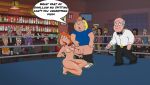  after_fellatio bobby_luv chris_griffin clothed_male_nude_female family_guy female_full_frontal_nudity female_nudity incest lois_griffin mother_and_son penis public_sex slapping spitting_cum wrestling_ring 