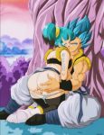  1boy 1girl bulchi bulma_brief chichi dragon_ball dragon_ball_z fingering gogeta husband_and_wife nala1588 