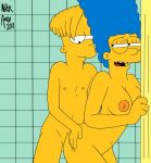 anal ass bart_simpson breasts gif hands_on_ass incest marge_simpson mother_&_son nickartist nipples nude the_simpsons thighs