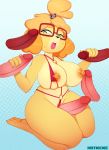 1girl 2019 4_fingers 5_toes animal_crossing anthro barefoot big_breasts bikini black_eyes breasts canid canine canis clothed clothing curvy_figure digital_media_(artwork) disembodied_penis domestic_dog english_text eyewear fingers fur furry glasses group group_sex group_sex handjob high_res hotkeke1 humanoid_penis isabelle_(animal_crossing) kneel male male/female mammal multicolored_body multicolored_fur multicolored_penis nintendo nipple_piercing nipples partially_clothed pattern_background penile penis piercing pink_penis pussy red_clothing red_penis red_underwear sex shih_tzu short_stack signature simple_background slightly_chubby solo_focus surprise swimwear tan_penis text thick_thighs thigh_sex toes toy_dog underwear video_games voluptuous white_pupils wide_hips yellow_body yellow_fur yellow_pussy