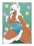 1girl 1girl 2019 5_fingers anthro areola breasts digital_media_(artwork) equid equine excitedcargoyle eyewear fingers furry glasses hair high_res horse kneel mammal nipples pussy white_hair