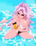 1girl bikini dragon_ball dragon_ball_fighterz female_only huge_breasts majin_android_21 nala1588