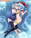 2_girls christmas gishki_ariel iri_flina konami nipples nude reit sword_girls yu-gi-oh! yuri