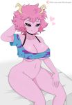 1_female 1_girl 1girl female female_only jinu mina_ashido my_hero_academia nipples sexy solo