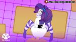 1boy 1girl ambiguous_penetration ass blue_eyes bondage equestria_girls forced friendship_is_magic gif kneeling long_hair looking_at_viewer male/female mostly_nude my_little_pony no_bra no_panties on_knees rape rarity rarity_(mlp) sex stockings striped_stockings theminus