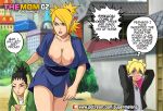  boruto:_naruto_next_generations boruto_uzumaki breasts comic legs miniskirt neckline patreon shikadai_nara super_melons temari 