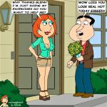 blouse breasts erect_nipples family_guy glenn_quagmire lois_griffin normal9648 shorts thighs