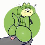  1girl anthro ass big_ass big_booty booty buttjob cat curvy_body curvy_female curvy_figure curvy_hips disgrace embarrassed embarrassing embarrassment fat_ass female_focus figure green green_fur huge_ass huge_booty humiliation large_ass large_booty large_butt large_hips penis sitting_on_lap sitting_on_penis solo_focus wide_ass 