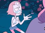 alternate_breast_size big_breasts blue_nipples cartoon_network drooling pearl_(steven_universe) rose_quartz rose_quartz_(steven_universe) slopster! steven_universe yuri