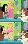 american_dad breasts brother_and_sister comparison flashing francine_smith hayley_smith judge mom_son mother_&_son steve_smith