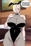 big_breasts bunny_ears bunny_girl bunnysuit edit hotel_room ino_yamanaka milf naruho naruto naruto_shippuden text