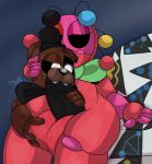  2boys anthro anthrofied autismrn balls bear big_balls big_penis black_penis black_sclera bow_tie bowtie brown_body brown_fur digital_media_(artwork) duo erection eyelashes five_nights_at_freddy&#039;s five_nights_at_freddy&#039;s_4 freddles_(fnaf) fur furry genitals grabbing_balls half-closed_eyes humanoid_penis legs male/male male_only naked nude open_mouth original_character penis plushtrapboyuwu red_skin saliva saliva_on_penis saliva_on_tongue simple_background smile sweat sweaty sweaty_balls sweaty_thighs teeth testicles thick_balls thick_penis thick_thighs thighhighs thighs tongue tongue_out top_hat ursid video_games wet wide_hips yaoi 