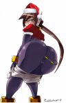    1girl aile big_ass christmas edit lollipop megaman megaman_zx showing_the_ass 