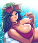 1girl akairiot bikini cleavage female_only huge_breasts kid_icarus nintendo palutena swimsuit