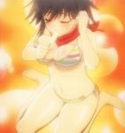 1girl asuka_(senran_kagura) bra gif huge_breasts popsicle senran_kagura sexually_suggestive