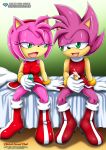  amy_rose bbmbbf clone crossgender cum_on_penis dildo jerking_off mobius_unleashed palcomix pietro&#039;s_secret_club sega sonic_(series) sonic_the_hedgehog_(series) 