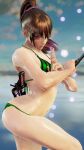  alluring bikini facial_markings hot infinite_azure insanely_hot katana kazuhiroclove kunimitsu_ii kunoichi namco posing salar_de_uyuni sexy swimsuit tekken tekken_7 watermelon_bikini 