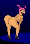 big_breasts bob's_burgers edit gif hat lisalover louise_belcher smile twerking