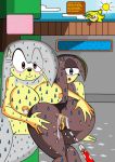 1girl 2_girls 2boys arrow_the_hedgehog ass_spread azmaria_the_hedgehog bangs blue_eyes blush breast_milk breasts brown_eyes brown_fur brown_hair cum_drip cum_in_anus cum_in_ass cum_inside cum_on_floor cum_on_penis fan_character furry grey_fur grey_hair hazel_eyes hedgehog nipples nude open_mouth penis pool pussy red_eyes sega semen_on_ass sex smile sonic_(series) sonic_fan_character sonic_fancharacter sonic_oc sonicgalaxy27 speech_bubble sunshine sweat sweatdrop tail virginity_taken water watermark yellow_fur yellow_hair yuki_the_hedgehog zax_the_firehog