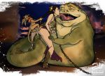 1girl 2boys alien ass braid breasts chain cum cum_in_pussy cum_inside female female_human female_human/male_feral feral feral_on_female feral_on_human fuckit_(artist) hair_grab human human/feral hutt interspecies jabba_the_hutt kowakian_monkey-lizard licking licking_face male_alien male_feral mostly_nude penis_in_pussy princess_leia_organa pussy return_of_the_jedi salacious_crumb sex size_difference slave_collar slave_leia star_wars vaginal vaginal_penetration vaginal_sex