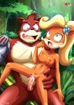 1boy 1girl activision bbmbbf blush coco_bandicoot crash_bandicoot_(series) crunch_bandicoot cum_in_pussy female fur34 fur34* male palcomix