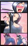 1girl 1girl big_breasts breast_expansion breasts comic expansion