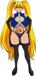 ale-mangekyo ale-mangekyo_(artist) ass beige_skin big_ass big_breasts blue_eyes breasts cleavage cleavage_cutout commission female genderswap huge_breasts massive_breasts naruko naruto solo solo_female tattoo underboob yellow_hair