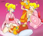 1futa 1girl cowgirl_position cum cum_in_pussy cum_inside duplichance fellatio futanari futanari_on_female futanari_with_female girl_on_top heart japanese_clothes kimono nintendo oral penis princess_daisy princess_peach super_mario_bros. super_smash_bros. vaginal vaginal_penetration