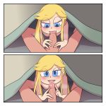 1boy 1girl blonde_hair blue_eyes fellatio h2so3 hspace marco_diaz oral penis pov star_butterfly star_vs_the_forces_of_evil