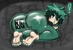    big_ass blush calves feet femboy huge_ass izuku_midoriya my_hero_academia rk666 sissy small_penis soles thick_thighs 