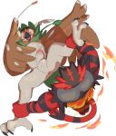  anus ass butt decidueye duo erect_penis erection incineroar male male/male male_only nintendo penis pokemon pokemon_(anime) precum sex spread_legs yaoi 