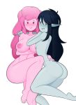 2girls adventure_time cartoon_network marceline nude princess_bubblegum yuri