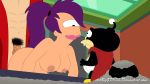 ass breasts doggy_position erect_nipples erect_penis futurama nibbler nude turanga_leela