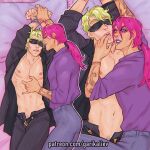  diamond_in_unbreakable diavolo garikaliev jojo&#039;s_bizarre_adventure kira_yoshikage patreon yaoi 