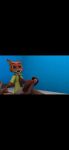  2boys anonymous barefoot bwc feet footjob fox human male nick_wilde penis tagme white_dick yaoi yaoi zootopia 