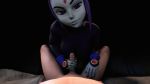  1boy 1girl 3d animated dc dc_comics grey_skin handjob looking_at_viewer pov raven_(dc) shirosfm teen_titans webm 