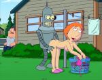 alieniality back_door bender_bending_rodriguez bent_over doggy_position family_guy futurama joe_swanson lois_griffin surprised 