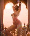  1girl 1girl 1girls bandai_namco breasts egyptian egyptian_clothes egyptian_clothing egyptian_female exotic exotic_dancer female_only legs lewdgazer medium_breasts mostly_nude mostly_nude_female namco namco_bandai perky_breasts standing standing_up tekken tekken_6 tekken_6_bloodline_rebellion tekken_7 tekken_8 tekken_tag_tournament_2 thighs twitter zafina zafina_(tekken) 